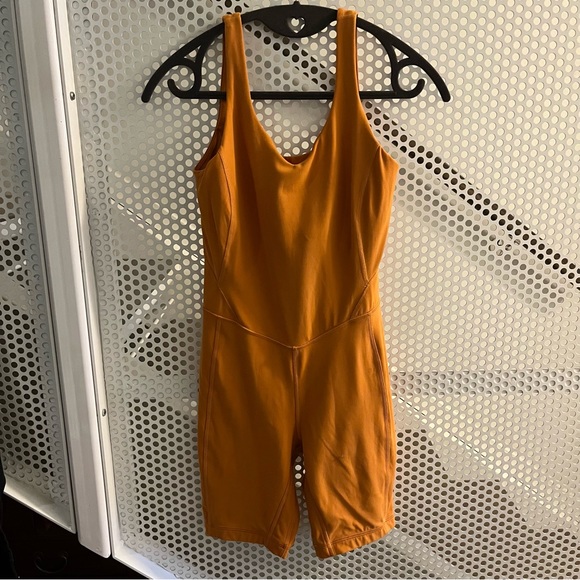 Lululemon Align Bodysuit/Onesie 8” Size 4 in Autumn Orange GUC - Picture 6 of 12